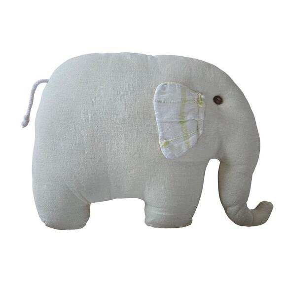 Handmade Elephant Plush Pillow Decor Throw Pillow - Picture 2 of 6